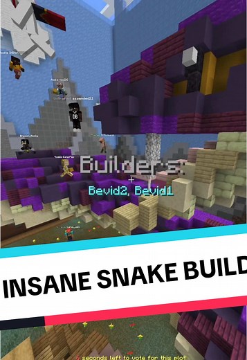 Insane Snake Build in Minecraft Revealed