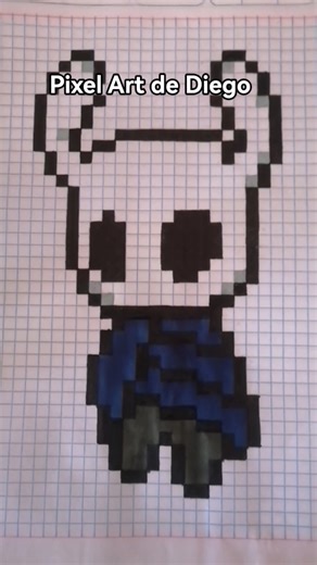 Pixel Art de El Caballero. #hollowknight #pixelart #art #videogames #playstation #xbox #nintendo
