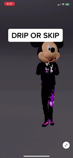 IMVU Theme Mickey Mouse Drip or Skip Remix Video