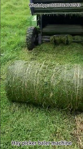 Efficient Hay Straw Round Baler Machine in Action | Perfect Solution for Straw Baling