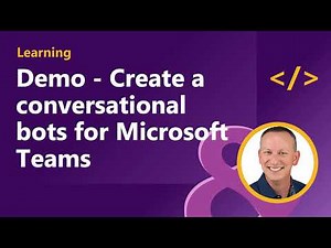 Demo - Create a conversational bot for Microsoft Teams