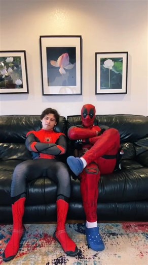 The collab 👌🏻🤪 #deadpool #spiderman #spideypool