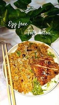 easy less oily spicy tofu katsu |#shorts #food #tofu #vegan