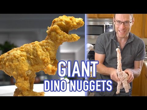 Giant dino chicken nuggets - that actually look like dinosaurs