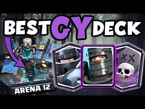 BEST ARENA 12 GRAVEYARD MK DP DECK IN CLASH ROYALE | SPOOKY TOWN