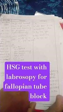 HSG test with labrosopy for fallopian tube block #hsgtest #fertilitytreatment #fertility #fertility