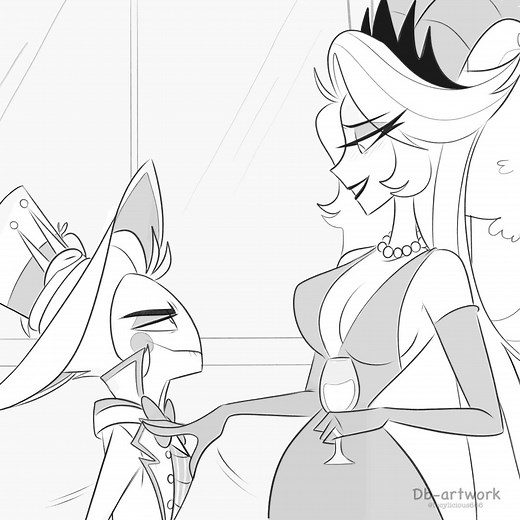 So sorry for the radio silence! Between a bit of a low mood and busy mom duties, I’ve been taking some time away. I finally finished this Lucilith video to share with you. Please ignore the simple background, I honestly didn’t even bother to put effort to it. I love the idea that no matter how fancy the party is, these two eventually forget anyone else exists. They start off playing the Royal power couple part for the Goetia and other leading deadly sinners, but within an hour, they’re shameless