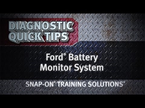 Ford® Battery Monitor System- Diagnostic Quick Tips | Snap-on Training Solutions®