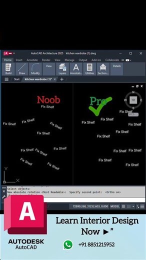 Autocad Tips And Tricks (Torient) | IKF Design Studio | AutoCAD Practice Class Starting Now ▶️