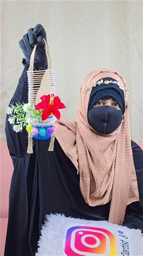 Wall hanging craft using earbuds/ Earbuds Craft idea for kids #ytshorts #craft #support #shorts