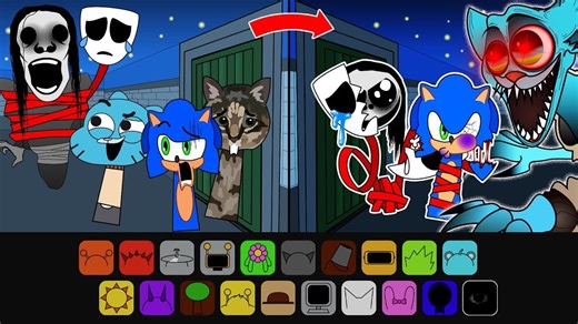 sprunki retake sinner edition scary gumball | Yuyu Craft