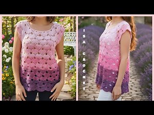 🌺 TOP "GRENADE" POINT VIRUS TOP DOWN AU CROCHET
