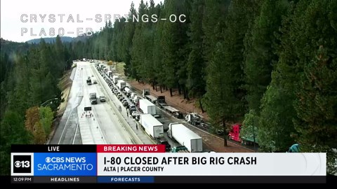 Crash on Interstate 80 near Alta halts traffic