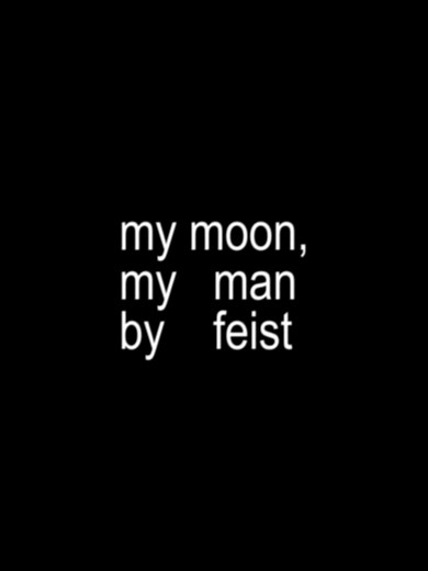 My Moon My Man lyrics — Feist song words