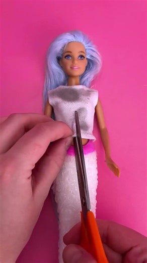 Crafting a Magical Mermaid Doll! 🧜‍♀️✨ #Shorts