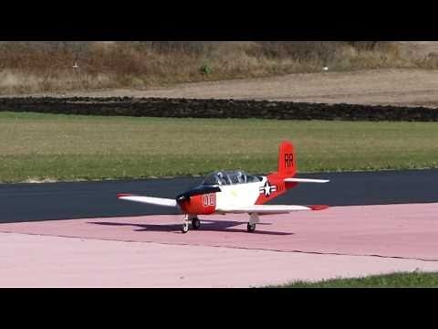 Top Flite Beech T-34B Mentor Flight