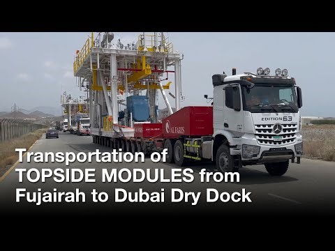 FPSO Topside Modules Transport | 500T Heavy Haul from Fujairah to Dubai Dry Dock | Al Faris