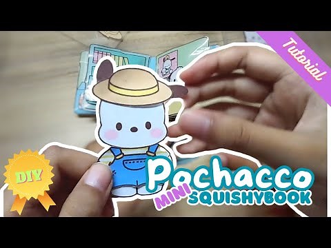 DIY Pochacco Mini Squishy book 😍| Recreate | Tutorial, How to make