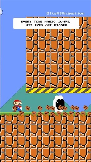 Every Time Mario Jumps, His Eyes Get Bigger