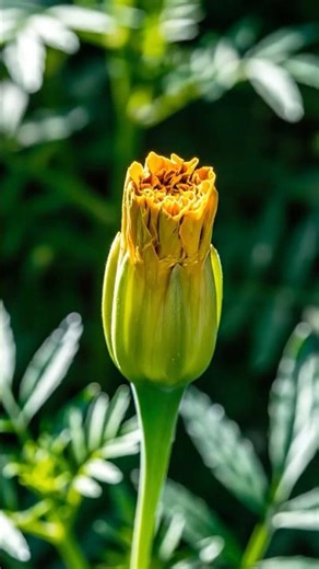 Marigold Growth Timelapse: From Tiny Seed to Golden Bloom 🌼✨