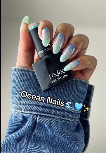 Ocean Nails Tutorial with Mylee's Beach Bash Collection