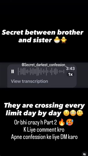 secret darkest confession 🤫 on Instagram: "Darkest secret brother sister 🔥🥵 #confession #secret #darkest #viral #viralvideos ii"