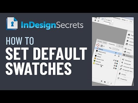 InDesign How-To: Set Default Color Swatches (Video Tutorial)