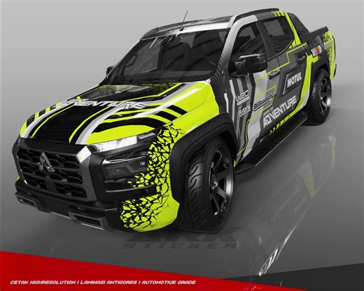 Mitsubishi Triton Double Cabin Rally Decal Stickers