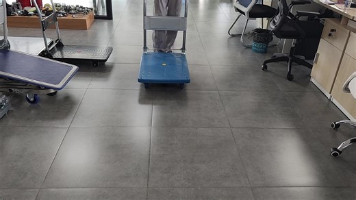 Foldable Hand Trolley Cart Push Platform Cart 150KG and 300KG Capacity 4 Wheels  Yellow Small Flatbed Cart