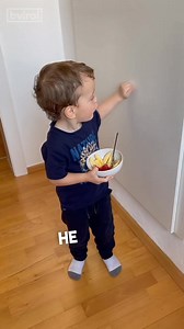 This kid made food for his brother who was stuck in the room due to being sick ❤️ | Evalyn Teal