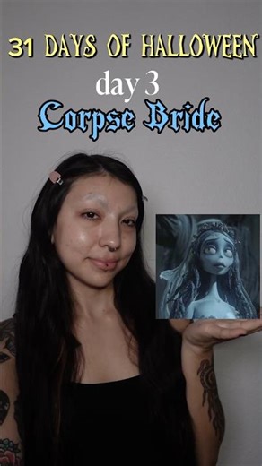 31 days of halloween: day 3! corpse bride #corpsebride #halloweenmakeup #timburton #makeuptutorial