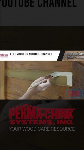 Full Perma-Chink System on Demo Cabin