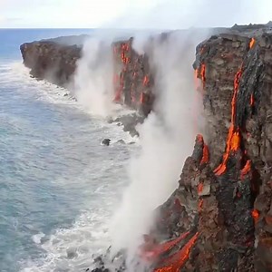 Lava Cliffs in Hawaii 🌋 is an incredible sight 🤩🔥 🎥: @epiclava_ (IG) #alohawaii #lovehawaii #1sttheworld 🌺🌺 | Aloha Hawaii
