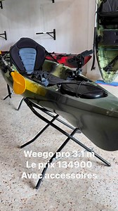 8.9K views · 178 reactions | Weego pro 10 ft le prix 134900 da , avec pagaie et porte canne . Le prix de ta table 6500 da | Black pearl Kayak | Facebook