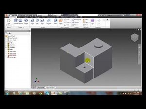 Inventor 05-27 Creating a Work Point at a Vertex or at the Midpoint of an Edge