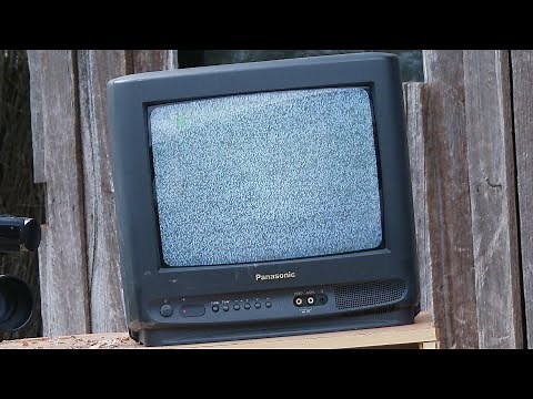 Smash Old Panasonic CRT TV