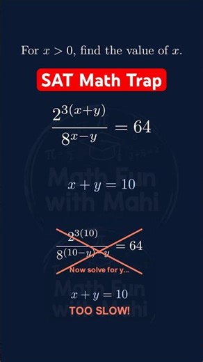 99% of Students Fall for This SAT Math Trap🚨#shorts #satmath