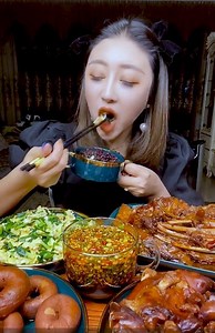 357K views · 4.9K reactions | ASMR Mukbang blood Sausage, Pork Legs, Chicken Wing, and Pork Ribs Eating Show | My Idea | Facebook