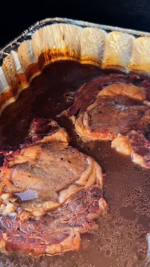 Ribeyes, slow cooked in au jus gravy, 1 packet of hidden.valley ranch seasoning, topped over garlic toast and served with mashed potatoes. I skipped the crockpot and did it on the smoker instead. 300 for 3 hours. Simply amazing!! If you haven’t tried yet make sure you like and save this video!! #fyp #food #instagood #instagram #foodies #love #tasty #dinner #amazing #bbq #recipes #easyrecipes #yummy #yummyfood | BBQ Foodie Dad