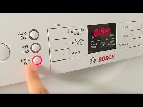 What to do when your Bosch dishwasher doesn't dry dishes properly
