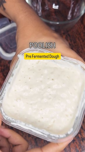 This is how to make sourdough starter || POOLISH (Pre Fermented Dough) #shorts #sourdoughstarter