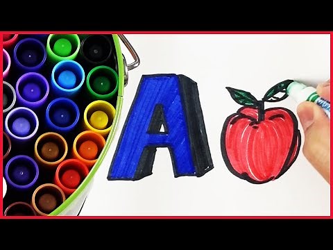 ABC SONG learning Phonics with Crayola Color Markers
