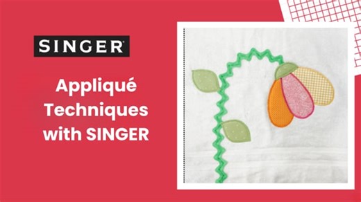 Recorded Live: Applique Techniques with SINGER Expert-Led Craft Tutorial On-Demand | Michaels