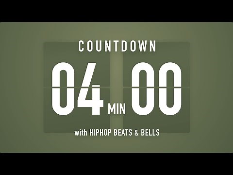 4 Minutes Countdown Timer Flip clock 🎵 / +HIP HOP BEATS