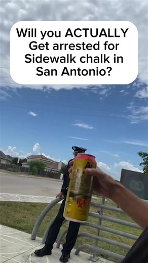 Asking the important questions, like, Am I the first sidewalk chalk artist you’ve ever arrested? And…Would you arrest a child for it. The unspoken truth is…if you don’t comply, they will do worse than arrest you. Regardless of gender, age, sexuality, skin color, or political affiliation. They target minority populations more frequently…but I’m proof they’ll go after a white guy creating wholesome interactive chalk art. Until more people find their own creative ways to stand…things will get worse