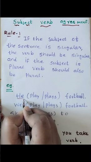 subject verb agreement rule 1. what is subject verb agreement.