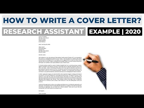 How To Write a Cover Letter For a Research Assistant Position? | Example