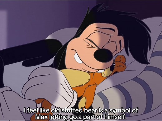 Max Goof and Old Stuffed Bear Movie Merchandise Collection