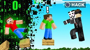 TRAPPED in HACKER Dimension in Minecraft