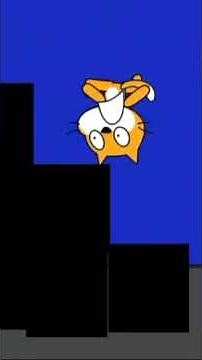 Scratch Cat Falls Down The Stairs #scratch #funny